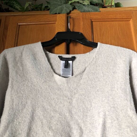 BCBGMAXAZRIA Masha Knit Kimono Merino Wool Blend Oversized V-Neck Sweater - XS - Picture 3 of 15